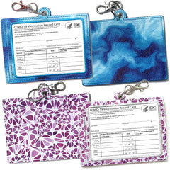 2 Pack Fashionable Card Holder (Blue and Purple)