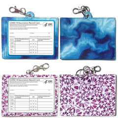 2 Pack Fashionable Card Holder (Blue and Purple)