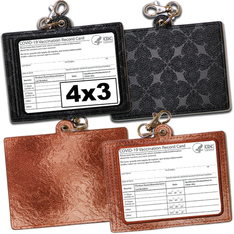 2 Pack Fashionable Black & Copper Card Holder