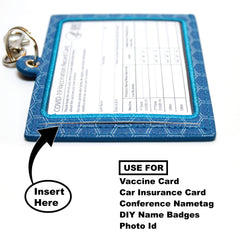 4 Pack Vaccine Card Protector (Black, White, Blue & Copper)