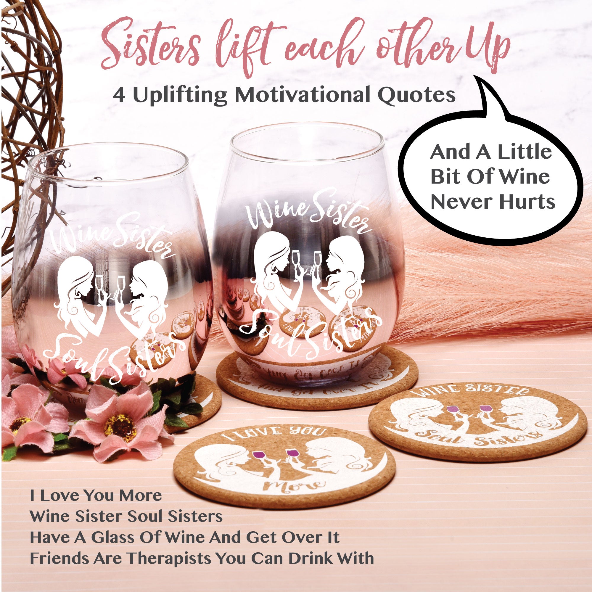 Wine Sister, Soul Sisters Gift Set